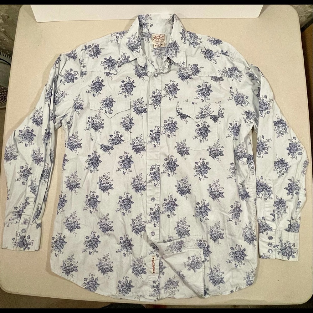 Lucky Brand Vintage Western shirt snap button XL